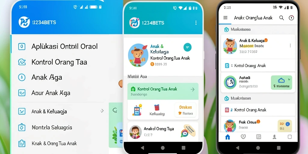 Antarmuka 1234BETS yang ramah anak dan mudah digunakan.