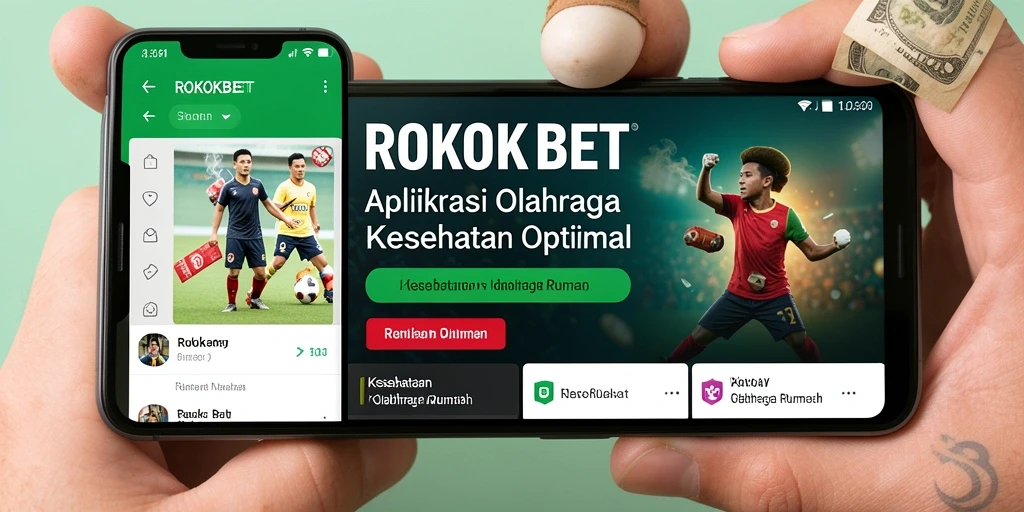 Tampilan antarmuka aplikasi ROKOKBET yang bersih dan mudah digunakan.
