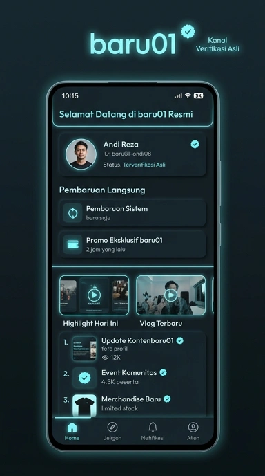 Tampilan kanal resmi baru01